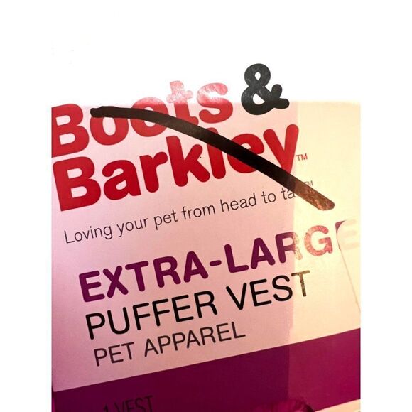 Boots & Barkley Extra Large Adjustable Dog Rain Jacket Puffer Vest NWT - Picture 2 of 4